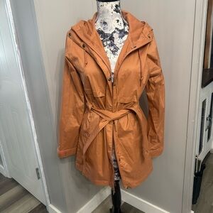 Pink/Salmon color rain resistant Columbia Jacket